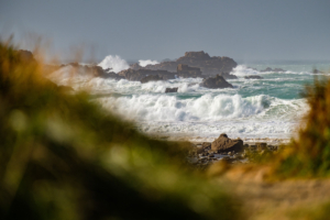 Storm Brian ravages Portinfer on Guernsey's west coast.