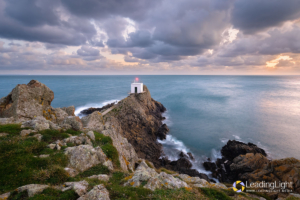 This small square building on the tip of Jerbourg Point houses a fog-horn and navigation lights.